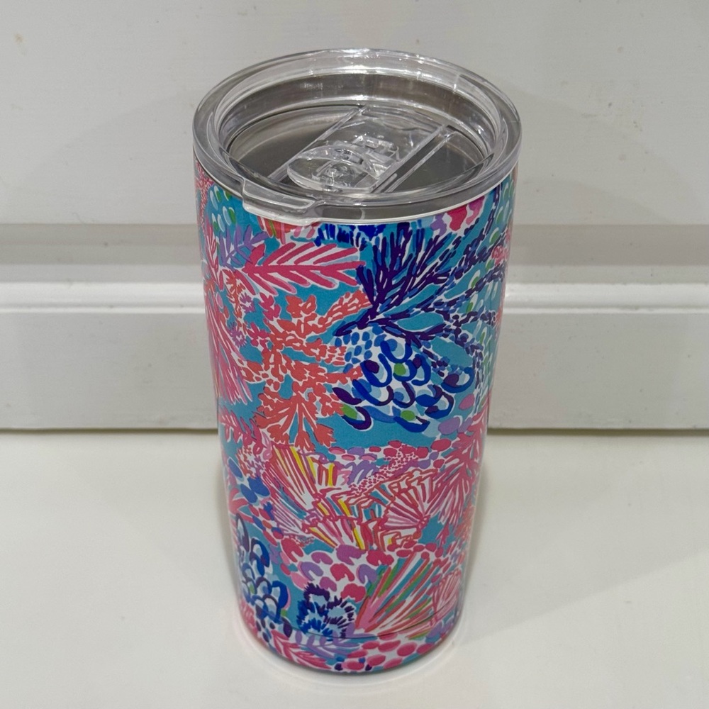 Lilly Pulitzer Splendor In The Sand 20 Oz Insulated Tumbler - Picture 3 of 10